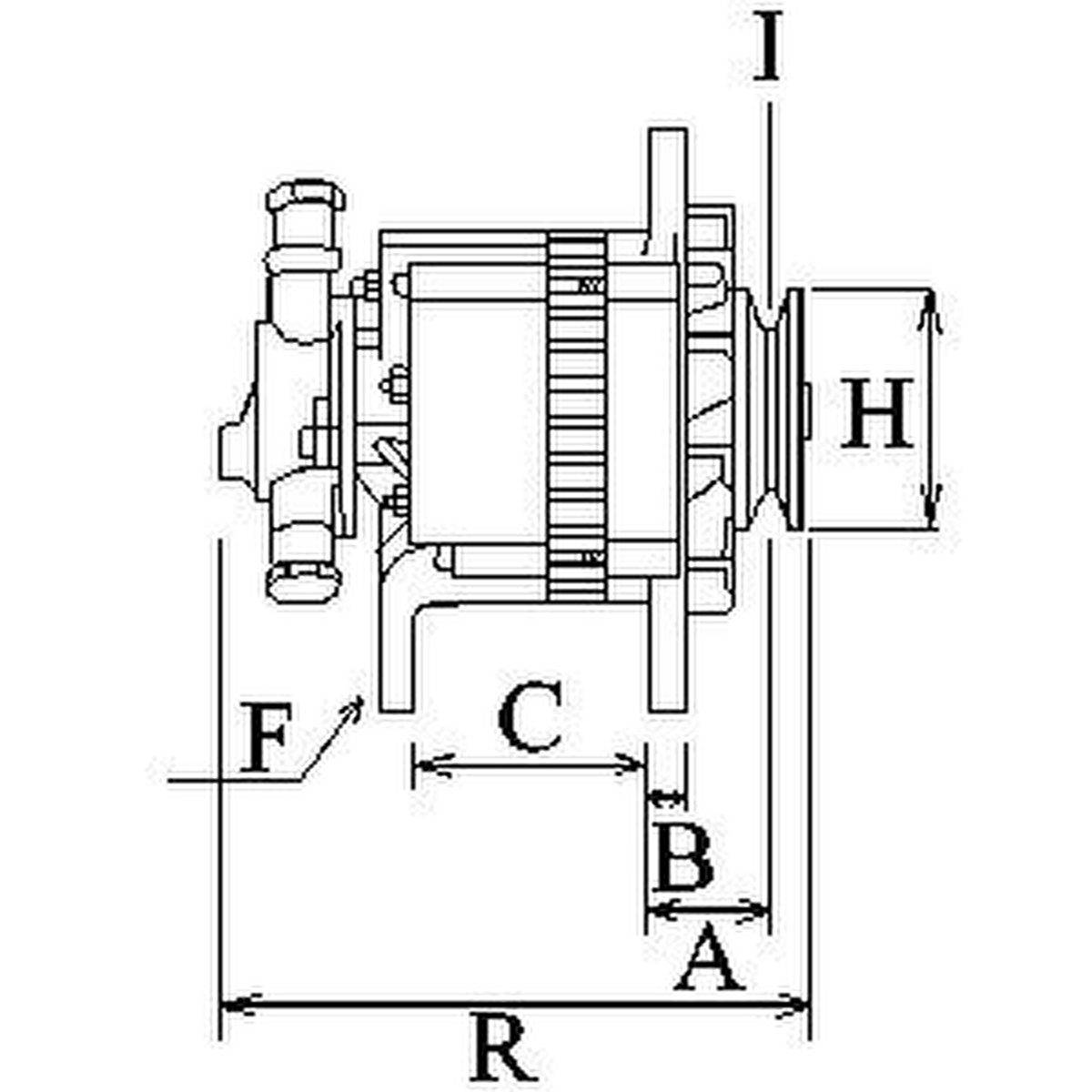 Lichtmaschine Generator 28V 50A Ø95 mm HC-CARGO für u.a. TOYOTA LAND-1