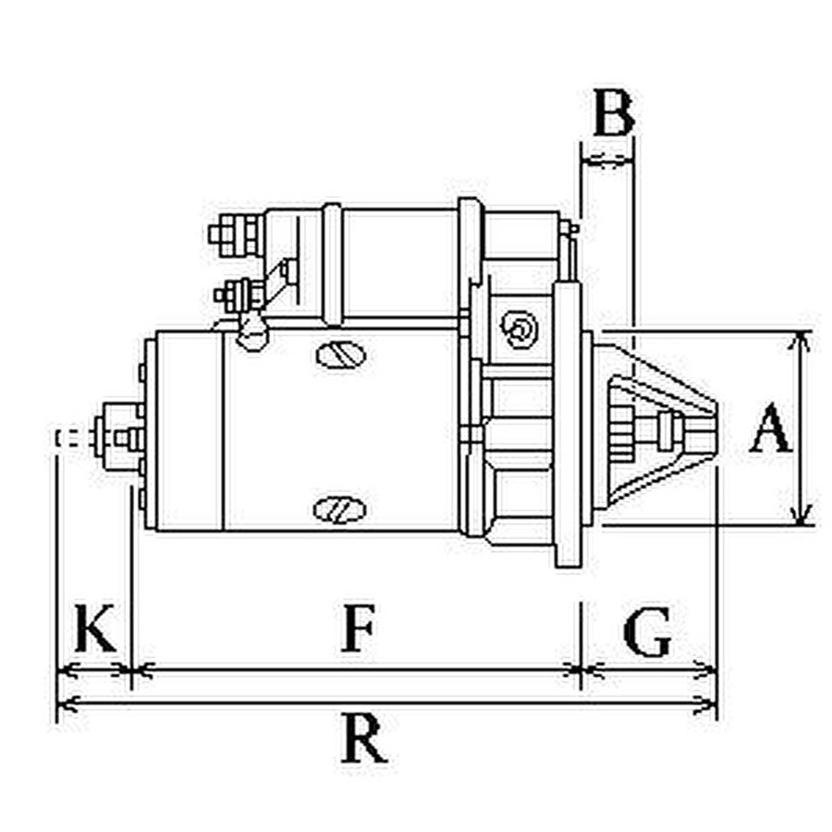 Anlasser Starter 12V 3,1KW 11 Zähne HC-CARGO passend für u.a. CASE IH-1