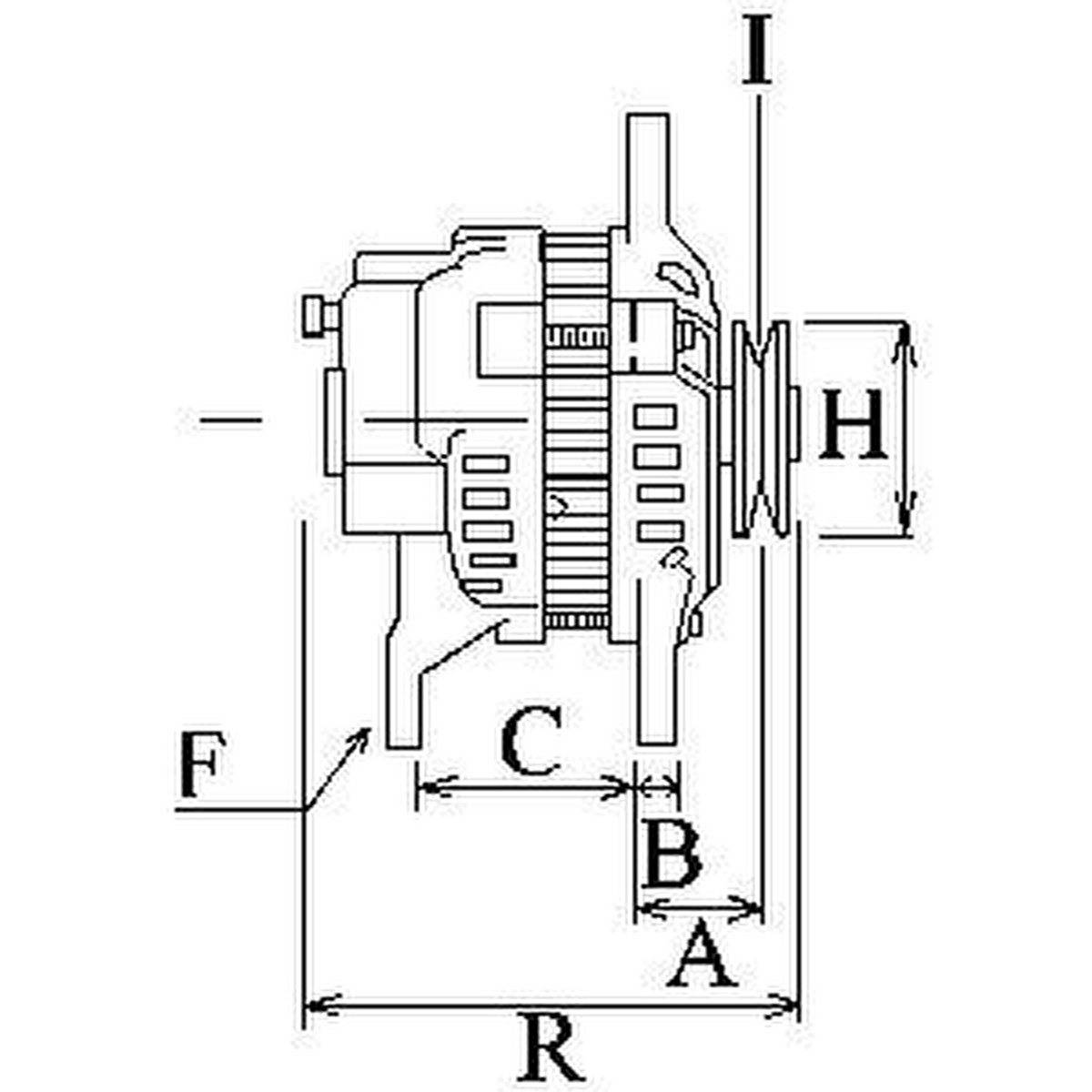 Lichtmaschine Generator 14V 65A Ø49,8 mm HC-CARGO für u.a. ROVER MINI-1