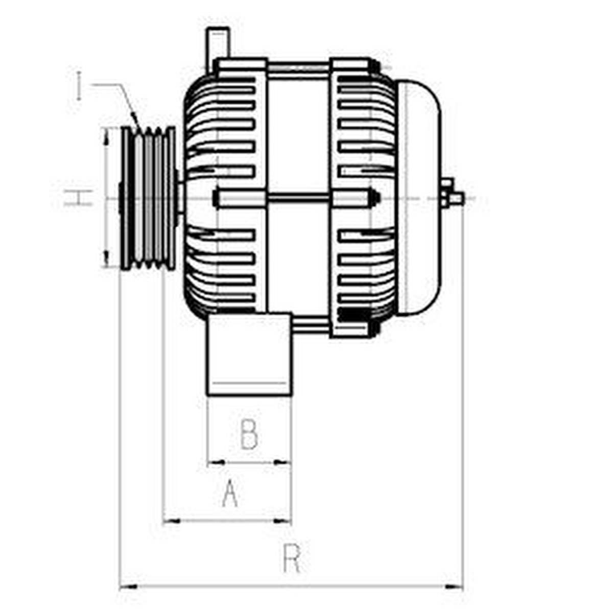 Lichtmaschine Generator 14V 35A Ø74,7 mm HC-CARGO für u.a. JOHN DEERE-1