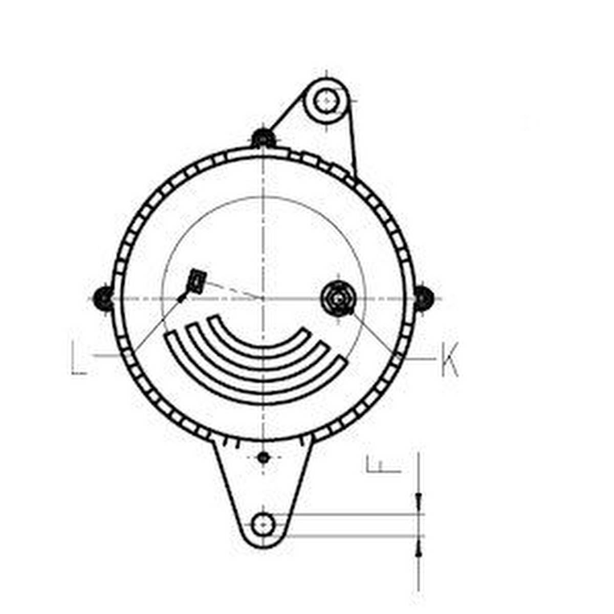 Lichtmaschine Generator 14V 35A Ø74,7 mm HC-CARGO für u.a. JOHN DEERE-2