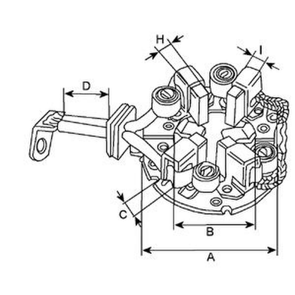 Halter Kohlebürsten Starter Generator 12V Ø69 mm HC-CARGO für VW-1