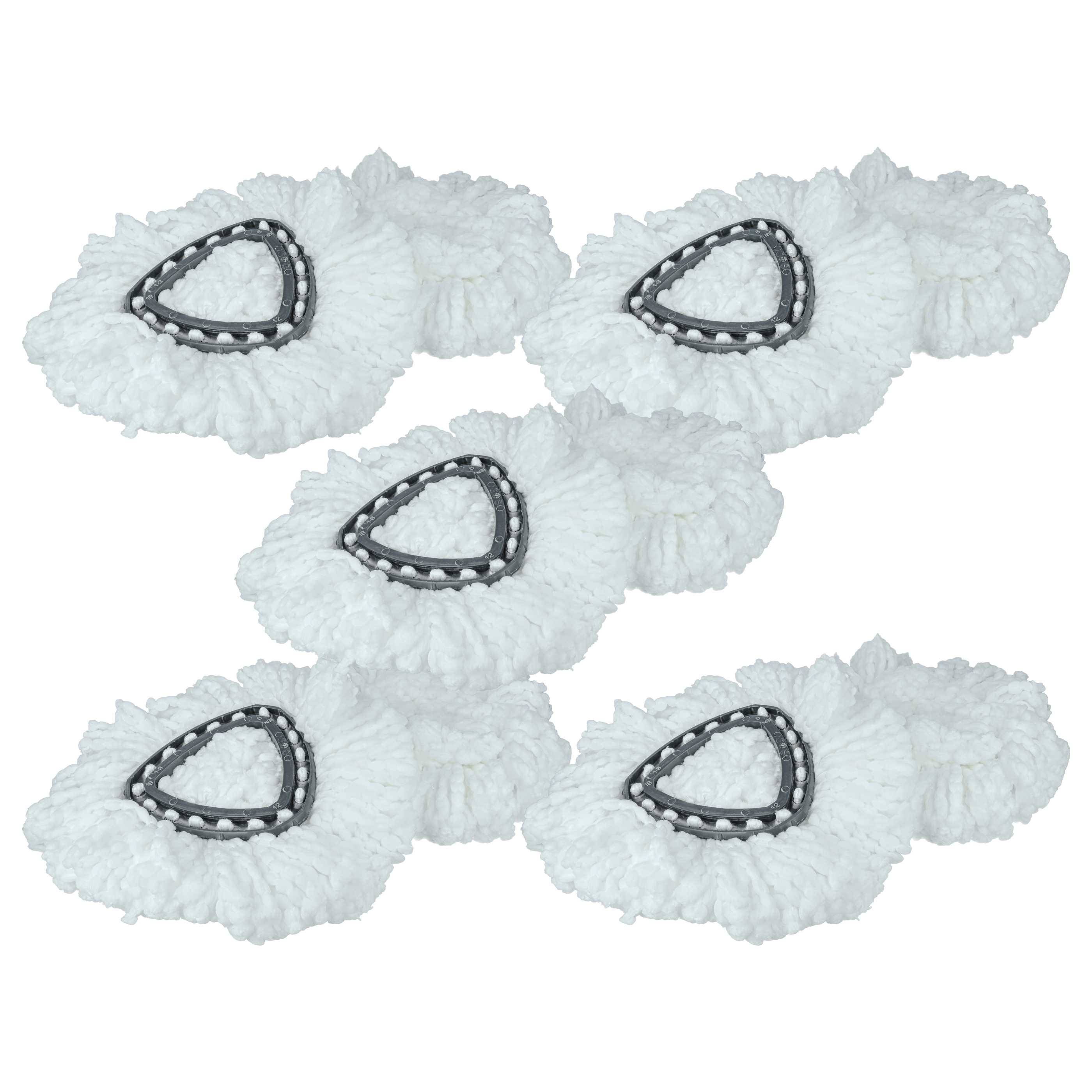 vhbw 10x Wischbezug kompatibel mit Vileda Easy Wring & Clean | Turbo Easy Wring Wischmopp - Ersatzkopf, Mikrofaser-0