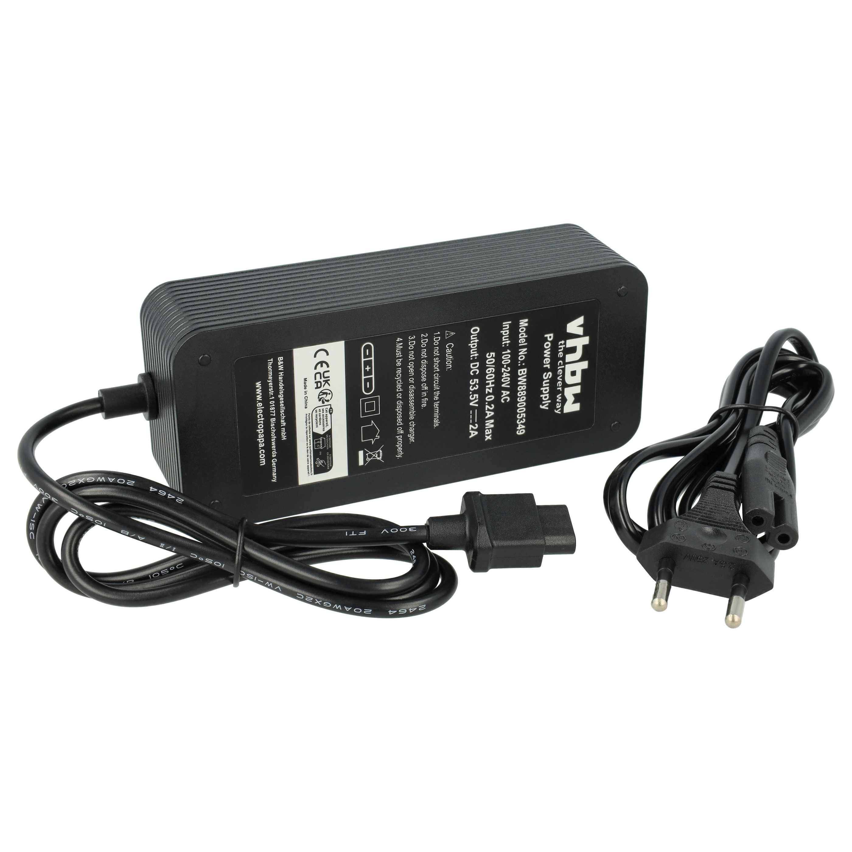 vhbw Ladegerät kompatibel mit NIU KQi Air X | KQi Air E-Scooter - 53,5 V, 2 A Charger-0