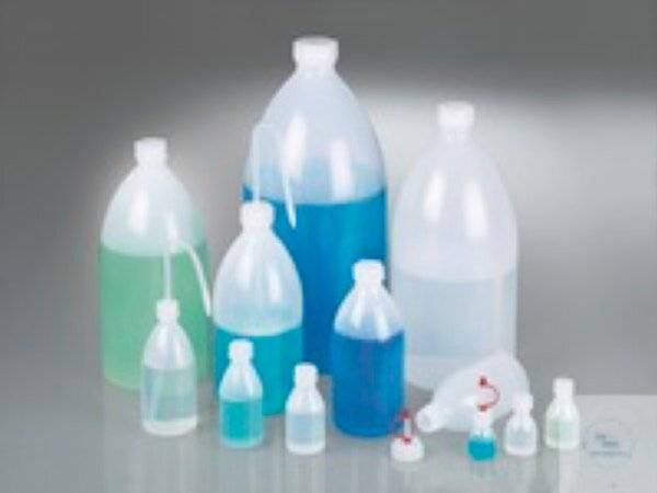 Bürkle® Enghalsflasche, LDPE transparent, 1000 ml, m.V.-0