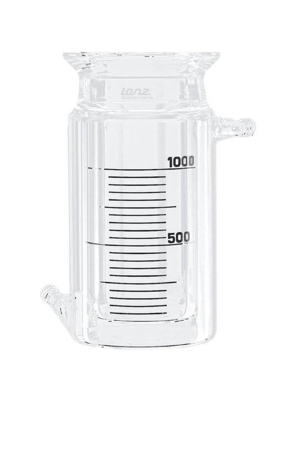 Lenz Reaktionsgefäß, zylindrisch, mit Temperiermantel, mit Laborflansch LF 100, 250 ml-0
