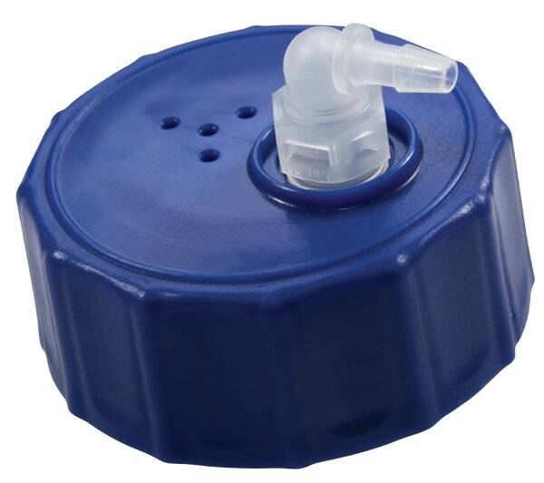 neoLab® Schraubverschluss GL45 aus HDPE mit Schnellkupplung ohne Absperrung 1/4",-0