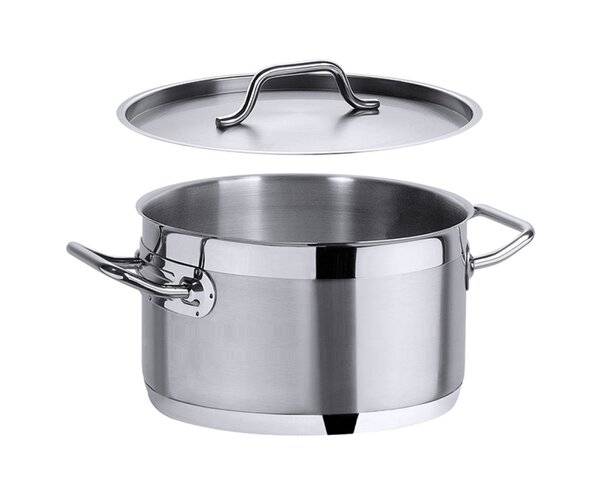 neoLab® Edelstahl-Topf 2,5 l, mit Deckel, 16 cm Innen- Ø, 13 cm hoch-0