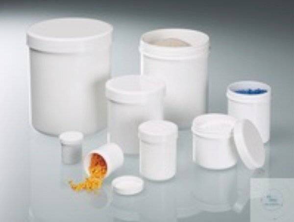 Bürkle Schraubdose, PP weiß, 125 ml, ØxH 52x67 mm, mit Verschluss-0