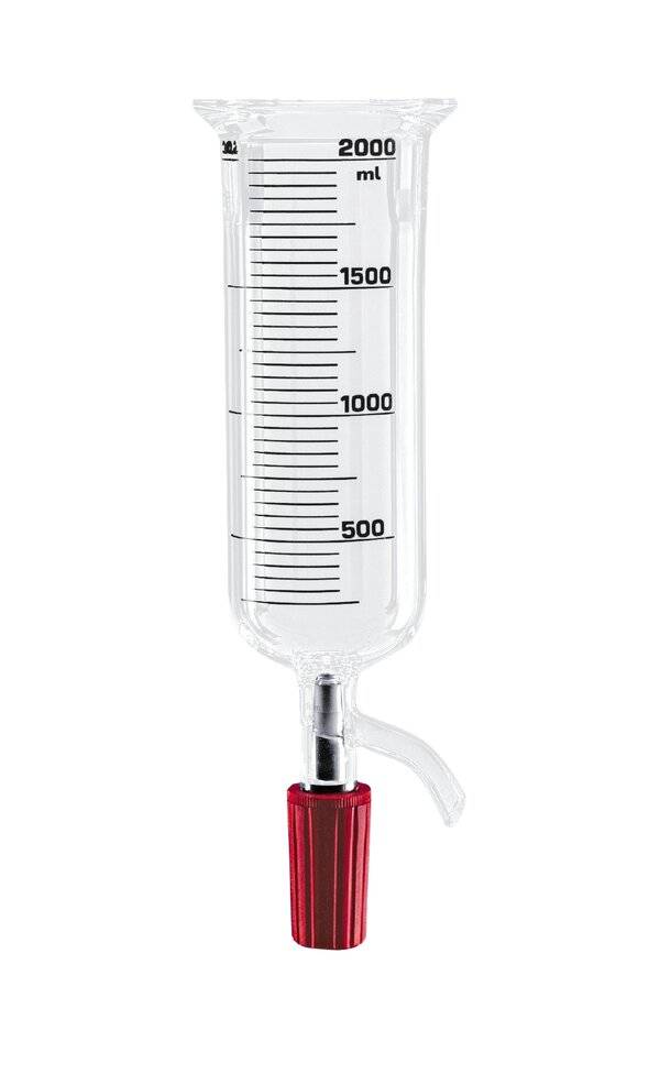 Lenz Reaktionsgefäß, zylindrisch, mit Entleerungsventil, mit Laborflansch LF 60, 50 ml-0