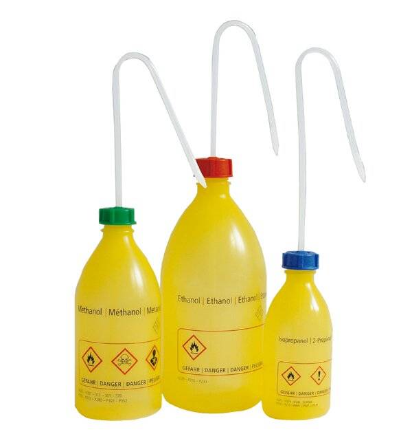 neoLab® Schriftspritzflaschen PE 500 ml 'Aceton' Nr E-1711-0