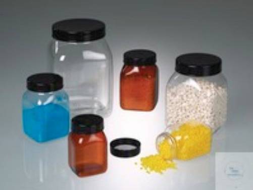 Bürkle® Weithalsdose vierk., PVC transp., 2000ml, m.V.