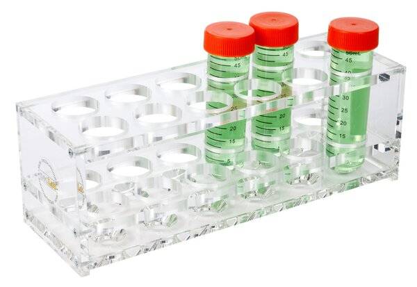 neoLab® Acrylglas-Ständer für konische 50 ml-Röhrchen, 2 x 4 Loch