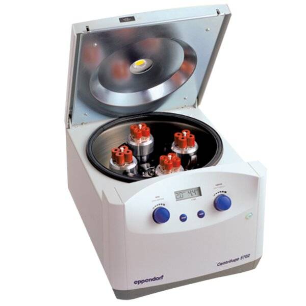 Eppendorf Zentrifuge 5702, nicht gekühlt, ohne Rotor, Drehknöpfe