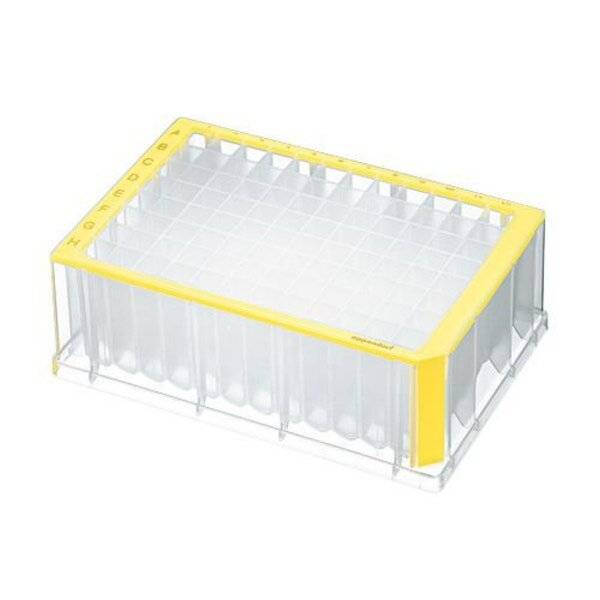 Eppendorf Deepwell Plate 96/2000 µL, Wells klar, 2.000 µL, sterile, gelb, 20 Platten (5-0