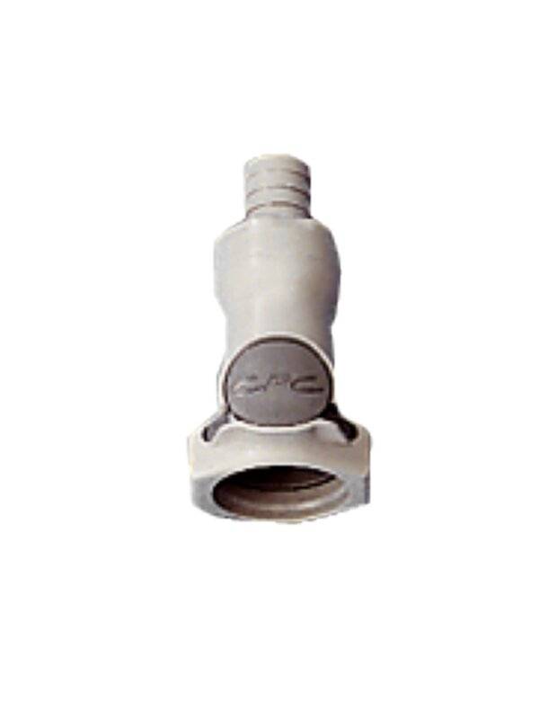 neoLab® Schnellkupplung, 3/8", männlich, Absperrung, Schlaucholive 9,5 mm