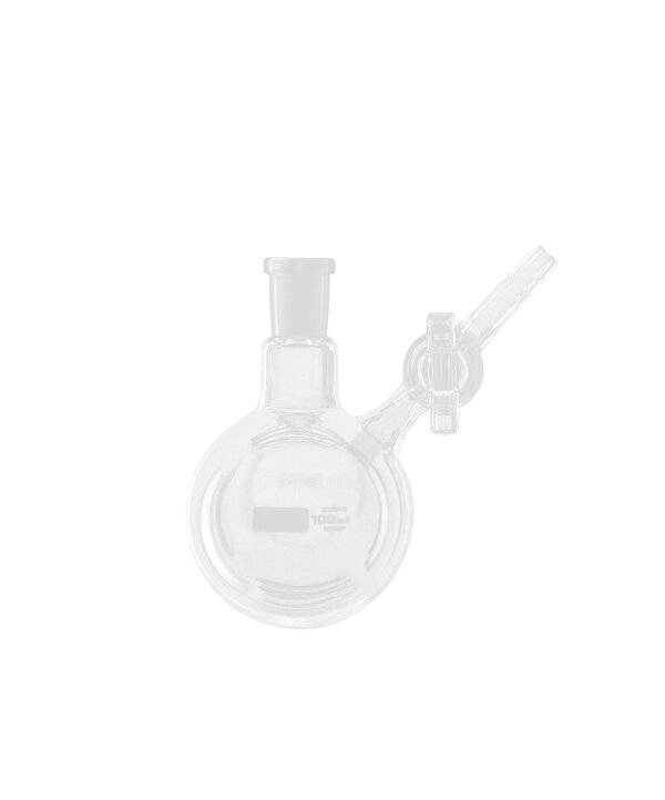 Lenz Stickstoff-Rundkolben (Schlenk-Kolben) mit NS-Hahn, 25 ml, NS 14/23, NS-Hahn 2,5 mm