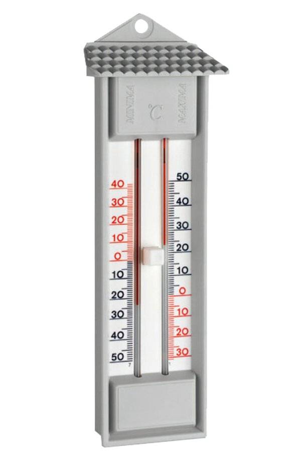 neoLab® Maxima-Minima-Thermometer, -30°...+50°C, Kunststoff grau, quecksilberfrei