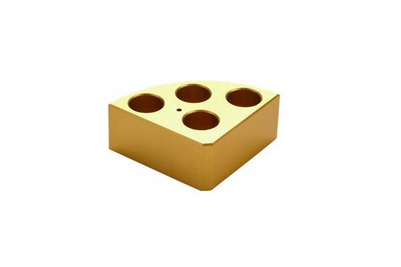 sunlab® Reaktionsblock, ¼ Kreissegment, 4 Loch