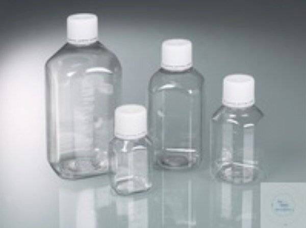 Bürkle Laborflasche PET steril, glasklar, mit Grad., 500ml