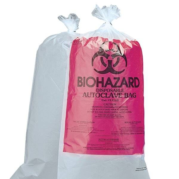 neoLab® Biohazard-Autoklaviersäcke 61 x 76 cm, PP, 100 St./Pack-0