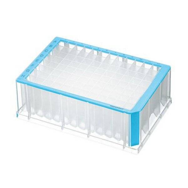 Eppendorf Deepwell Plate 96/2000 µL, Wells klar, 2.000 µL, PCR clean, blau, 20 Platten (5