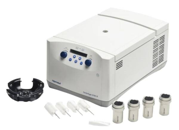 Eppendorf (IVD) Zentrifuge 5702 R, gekühlt, mit Rotor A-4-38, Adapter für 13/16-mm
