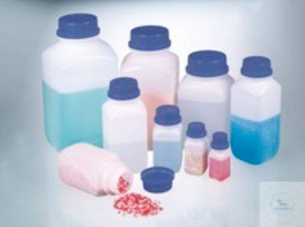 Bürkle® Weithals-Chemikalienflasche, UN, HDPE, 500ml, m.V.-0