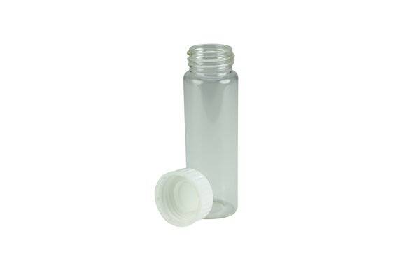 neoLab® Gewindefläschchen m. Deckel, Sodakalk-Glas, 50 x 27 mm, 20ml, DIN 25