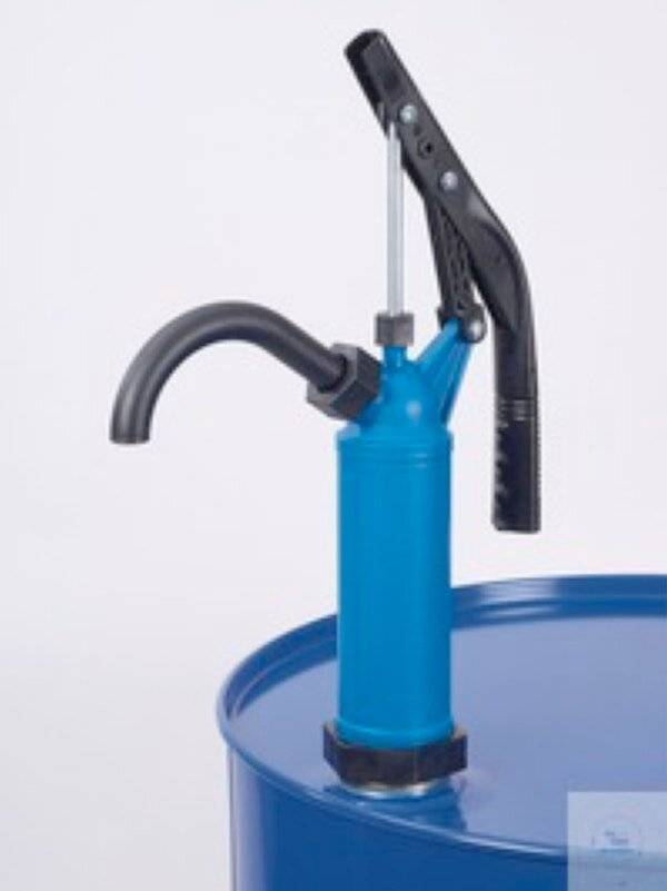 Bürkle® Hebelpumpe, blau, Kolbenstange verzinkt-0