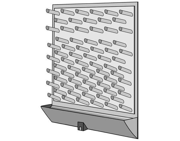 neoLab® Abtropfbrett (PS), 45 x 65 cm (L x H), 72 Stäbe-0