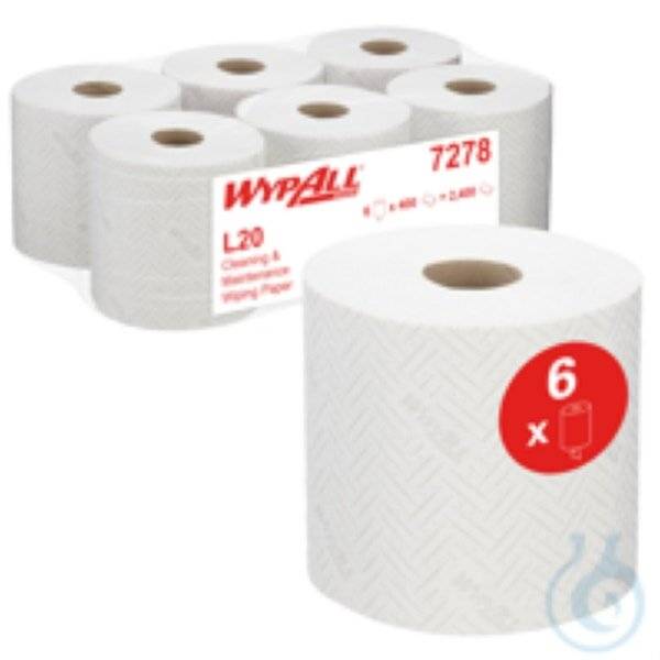 Kimberly-Clark® WypAll L20 Papierwischtuch für Instandhaltungsarbeiten -, LDC, Weiß Lagen: