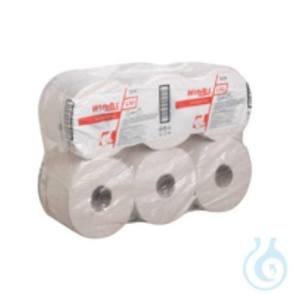 WYPALL Wischtuchrolle L10 19,5cm 300m Zentralentnahme weiß Verpackungseinheit: 6 Rollen-2
