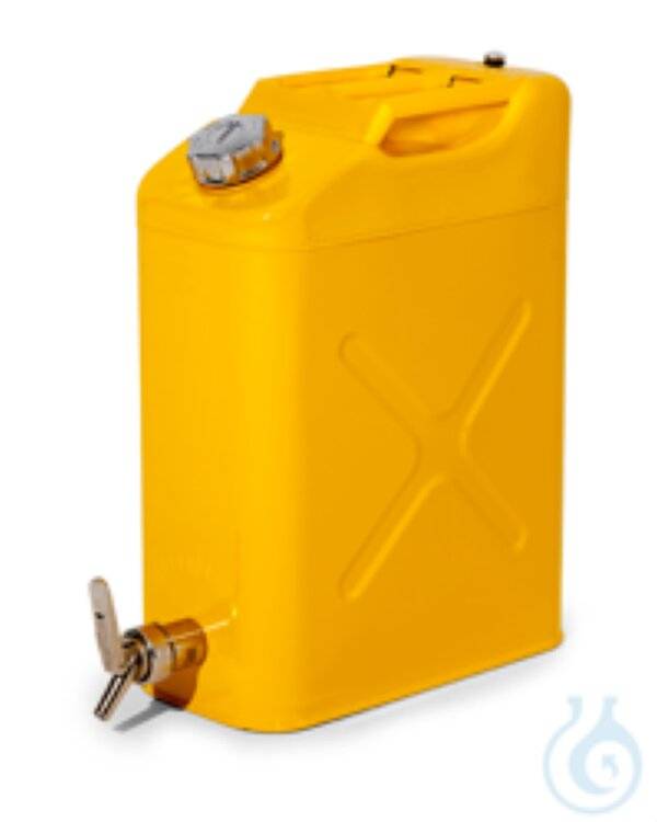 Asecos® Sicherheitskanister m. Abfüllhahn Stahl lack. 20 L-2