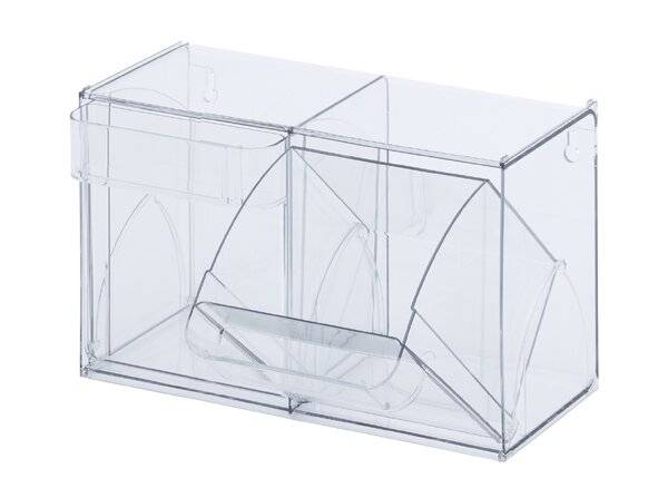 neoLab® Kippkasten- Set aus PC, 2 Behälter