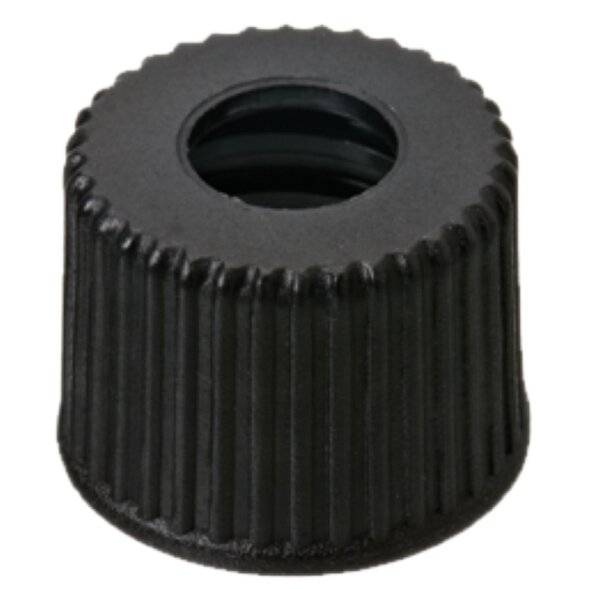 neochrom® Schraubkappe ND8, PP, mit Loch 5,5 mm, 100 Stck./Pack