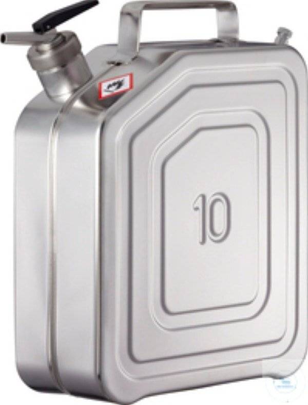 Rötzmeier® Sicherheitskanister (10 Liter) mit selbstschl. Zapfhahn und sep. Belüftung: 10KZ