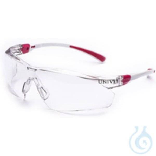 B-SAFETY® UNIVET Schutzbrille 506U-03-02 weiß/rosa