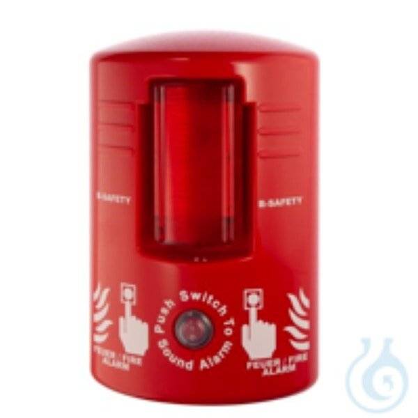 B-SAFETY TOP-ALARM, lokaler, manuell auszulösender Alarm, rot, 260x160x75mm-1