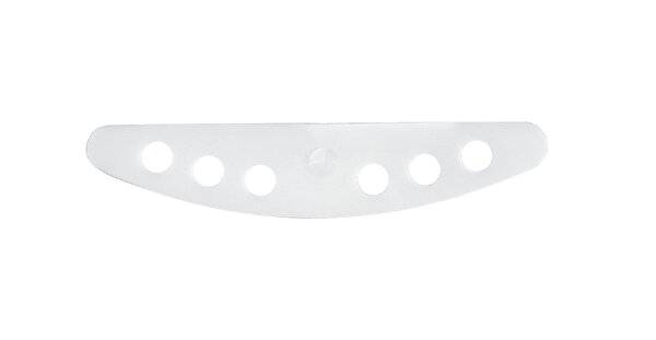 Lenz PTFE-Rührblatt gelocht 80 x 20 x 3 mm, für Kolben 500 ml, 4 Löcher Ø 5 mm, mit 6 mm-0