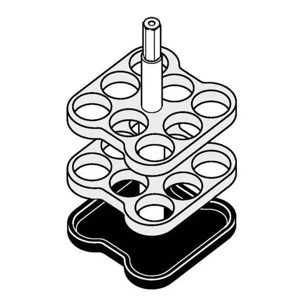 Eppendorf Adapter, für 8 Rundbodengefäße 9 mL, 2 Stück-0