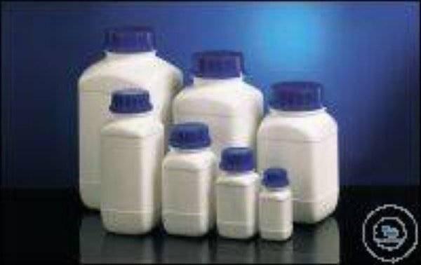 Kautex Chemikalienflasche, Weithals, HDPE natur 100 ml quadr. o.V. Gew. Ø 32-0