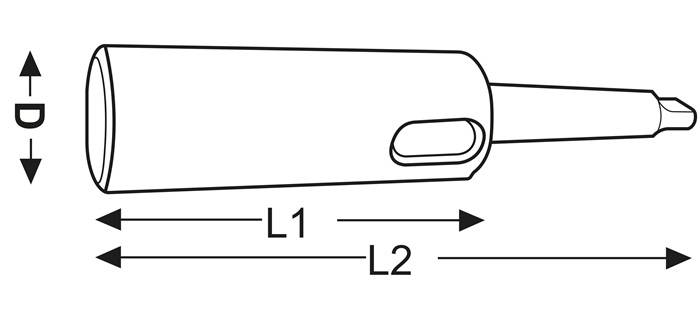 Verlängerungshülse DIN 2187 MK3xMK2 geh.u.geschl.TECWERK-2