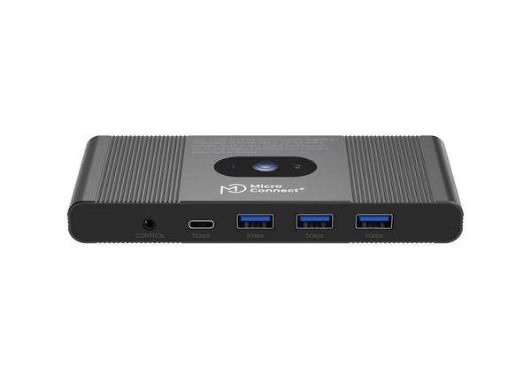 MICROCONNECT - Displayport & USB-C KVM Switch - KVM-Umschalter - 2-Port