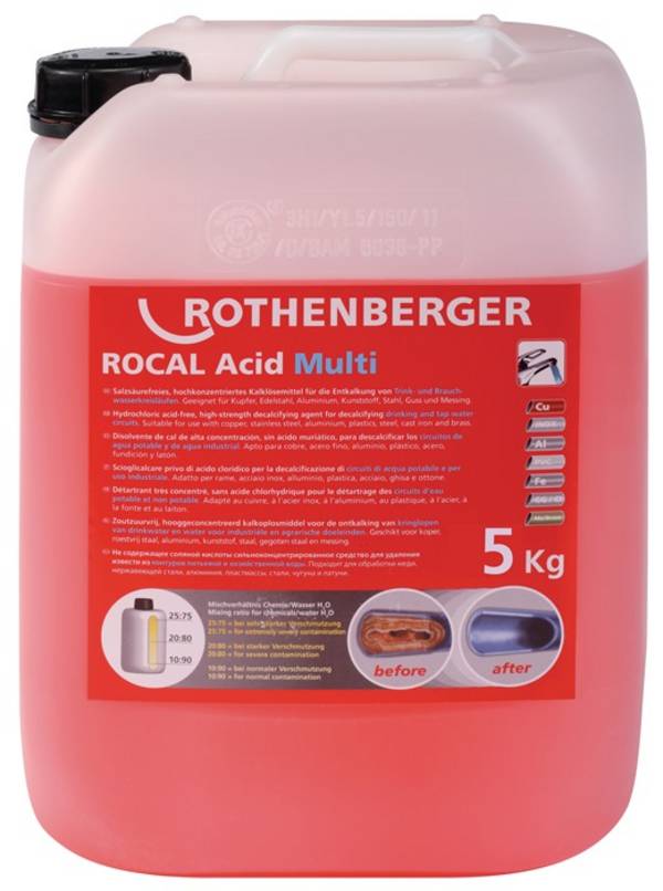 Entkalkungskonzentrat ROCAL Acid Multi Konzentrat 10kg Kanister ROTHENBERGER