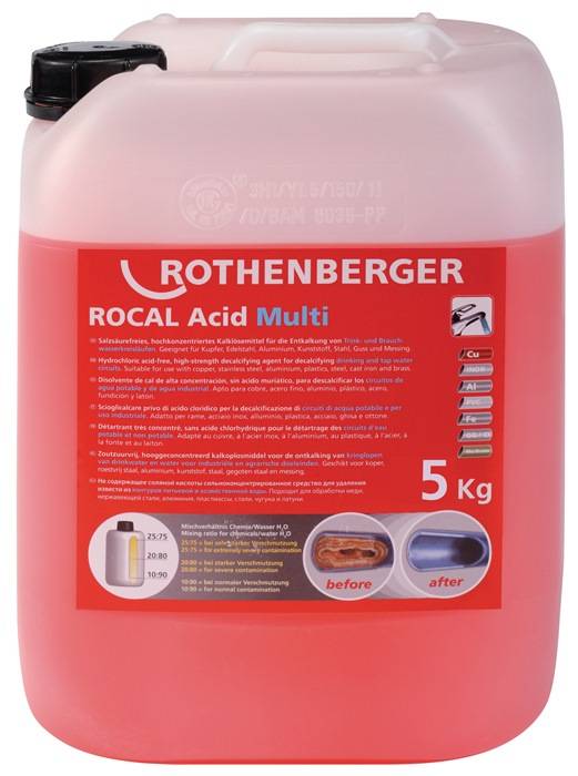 Entkalkungskonzentrat ROCAL Acid Multi Konzentrat 10kg Kanister ROTHENBERGER-0