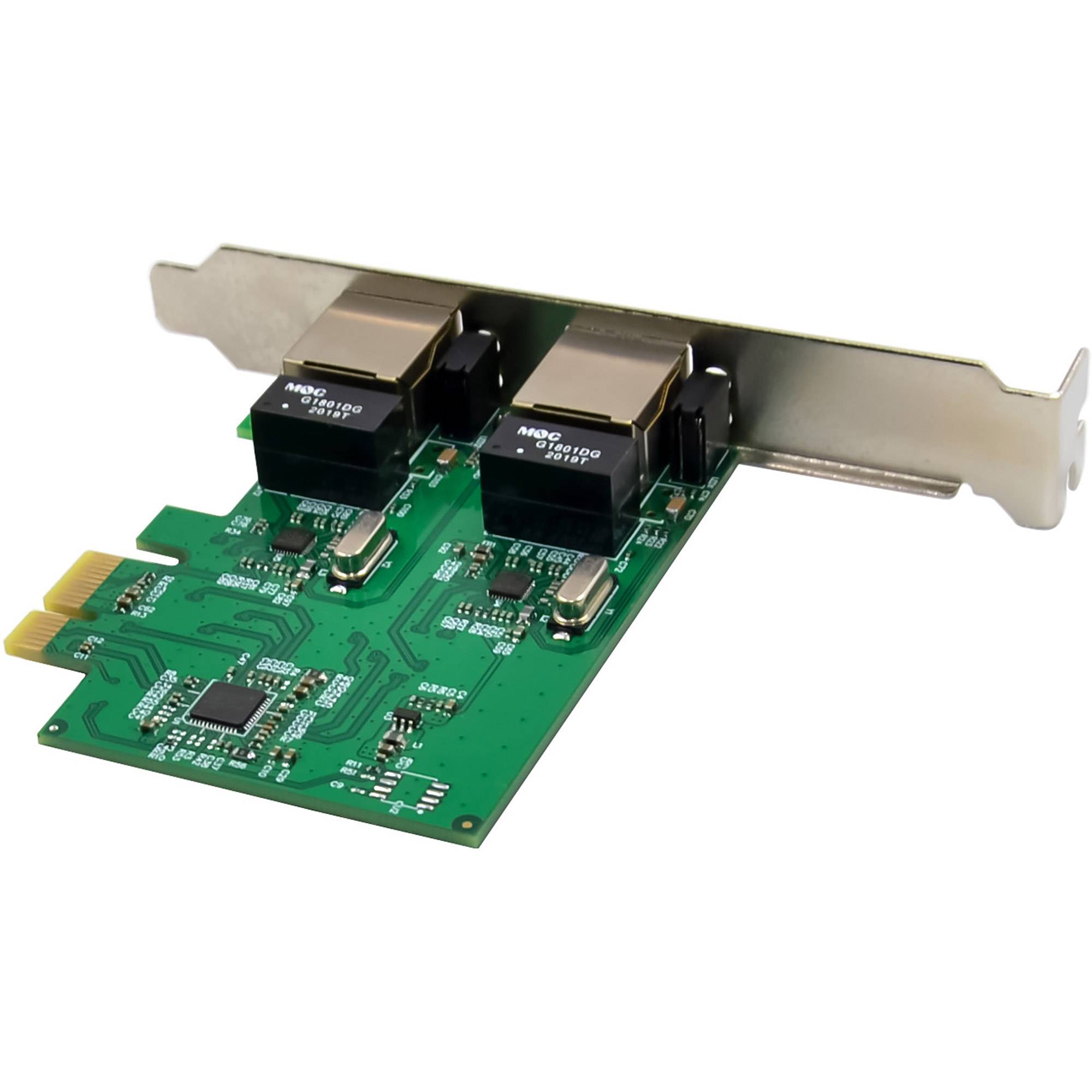 INLINE - Dual Gigabit Netzwerkkarte - 2x RJ45 1Gb/s - PCIe x1 - inkl. LP Slotblech-2