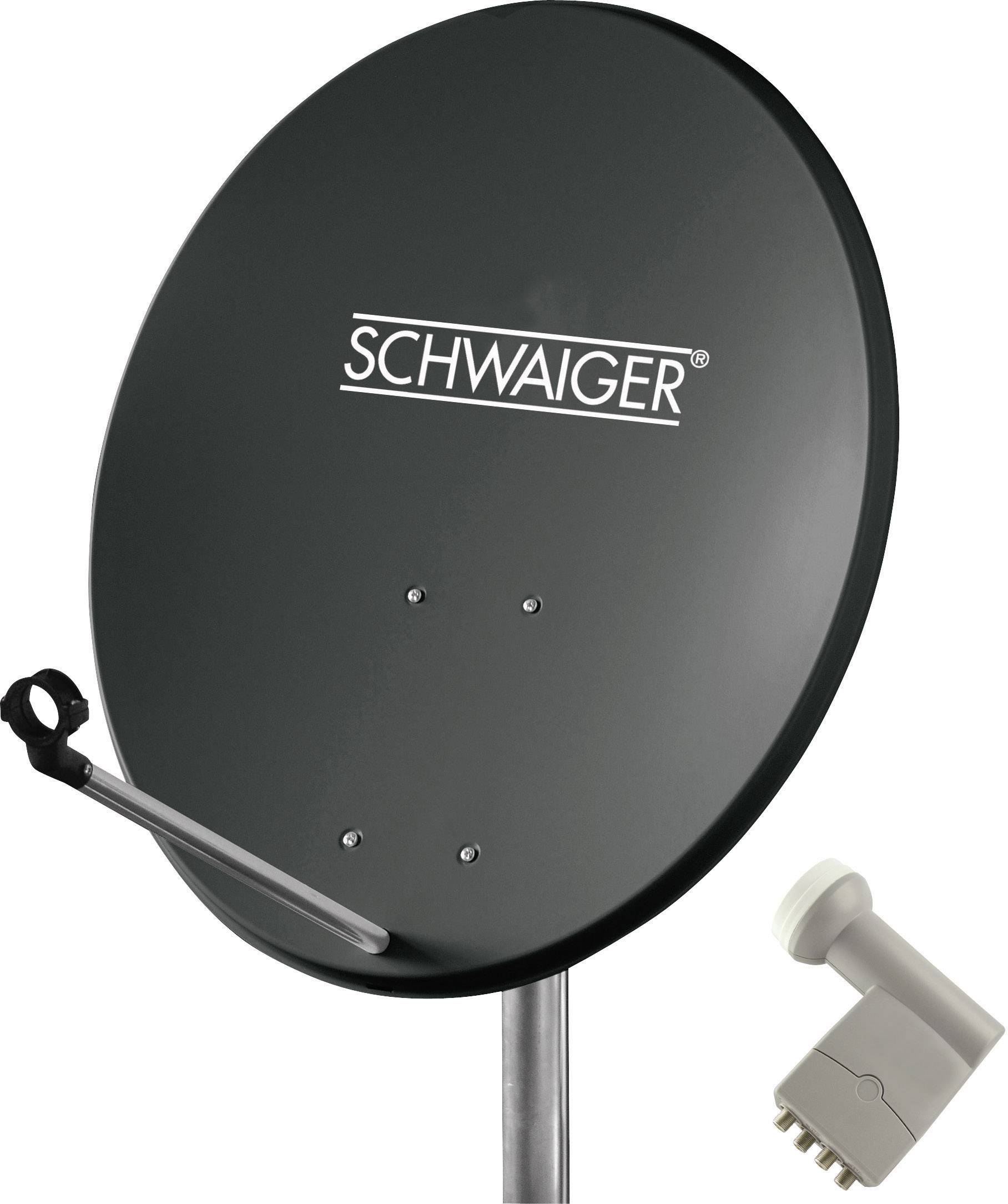 SCHWAIGER SPI5501SET4 SAT-Anlage ohne Receiver Teilnehmer-Anzahl 4 60 cm