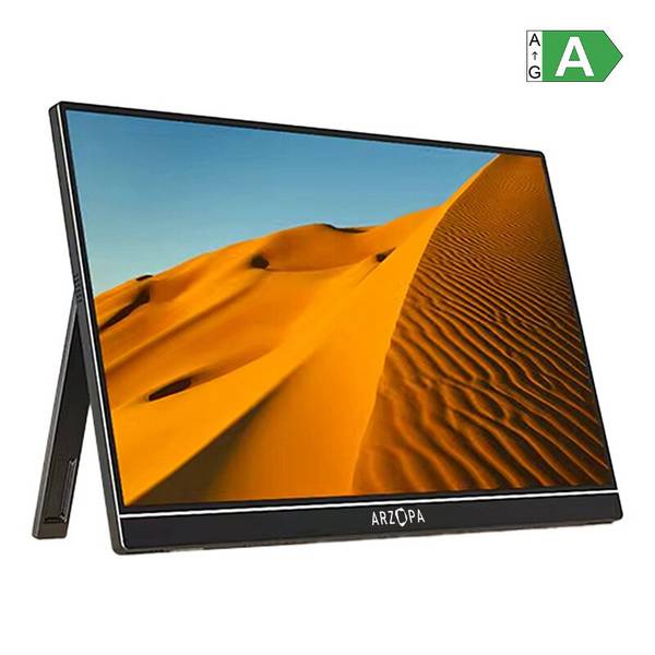 Arzopa A1T Tragbarer 15,6" Monitor, Full HD IPS-Touchscreen, USB-C, Mini-HDMI, 60Hz