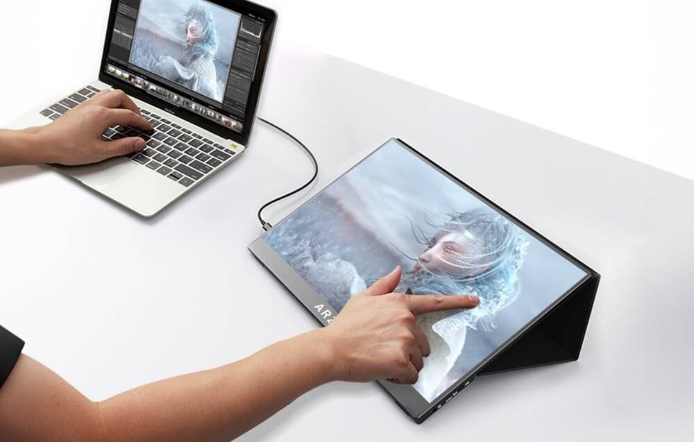 Preisbild für Arzopa A1T Tragbarer 15,6" Monitor, Full HD IPS-Touchscreen, USB-C, Mini-HDMI, 60Hz